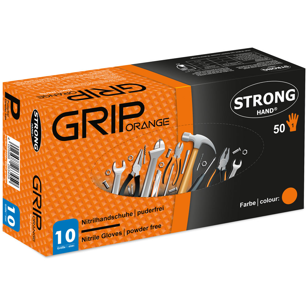 10x - *GRIP ORANGE* STRONGHAND® HANDSCHUHE -Angebot