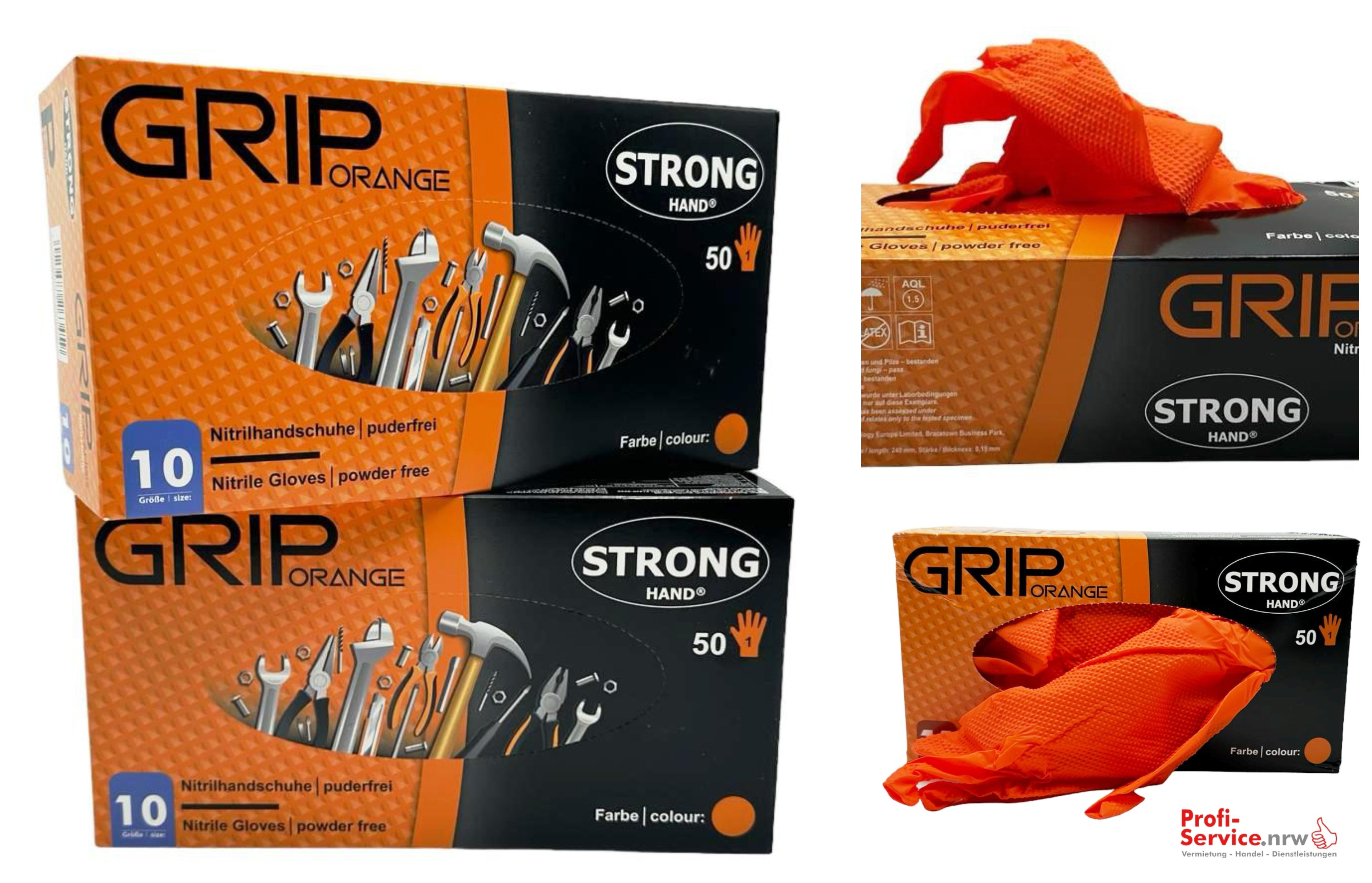 *GRIP ORANGE* STRONGHAND® HANDSCHUHE