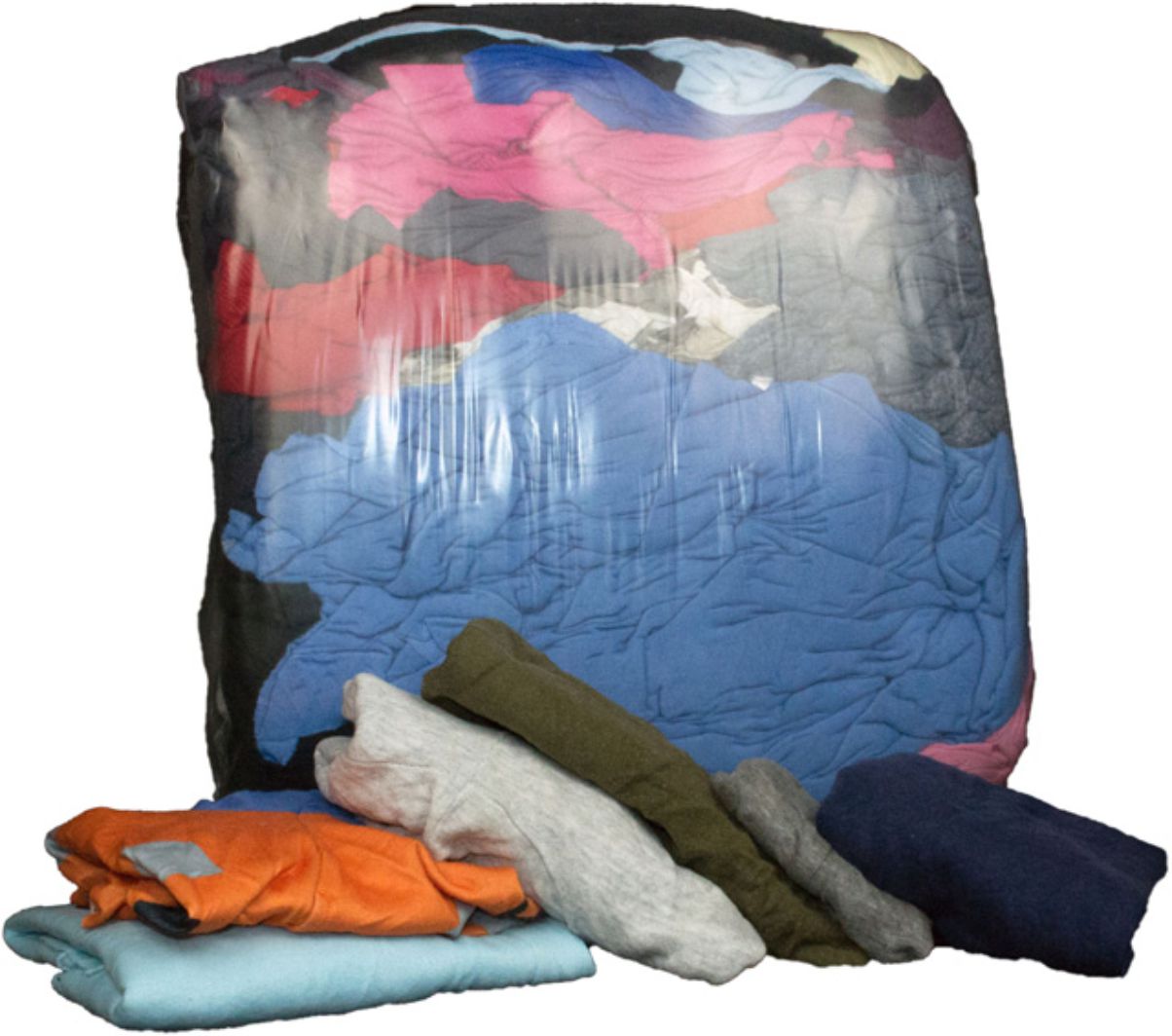 Trikotputzlappen, bunt, Baumwolle 1 Ballen 10KG