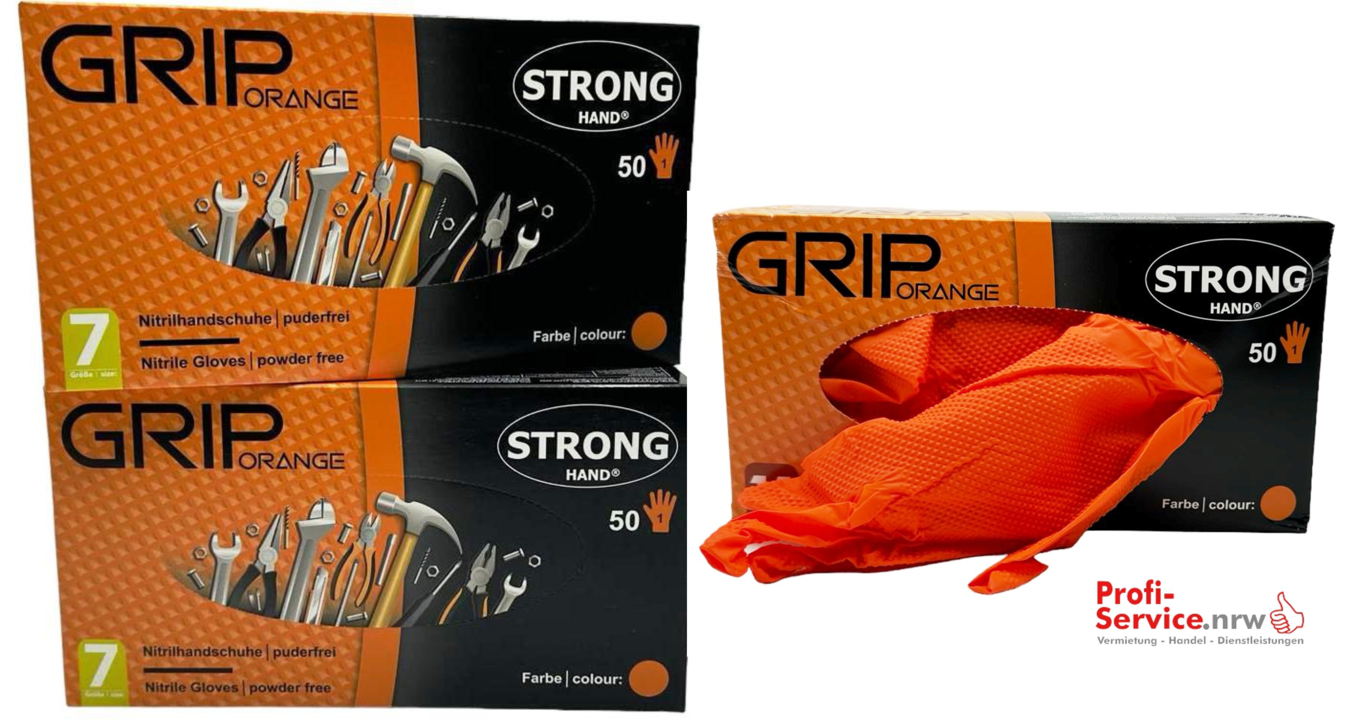 *GRIP ORANGE* STRONGHAND® HANDSCHUHE