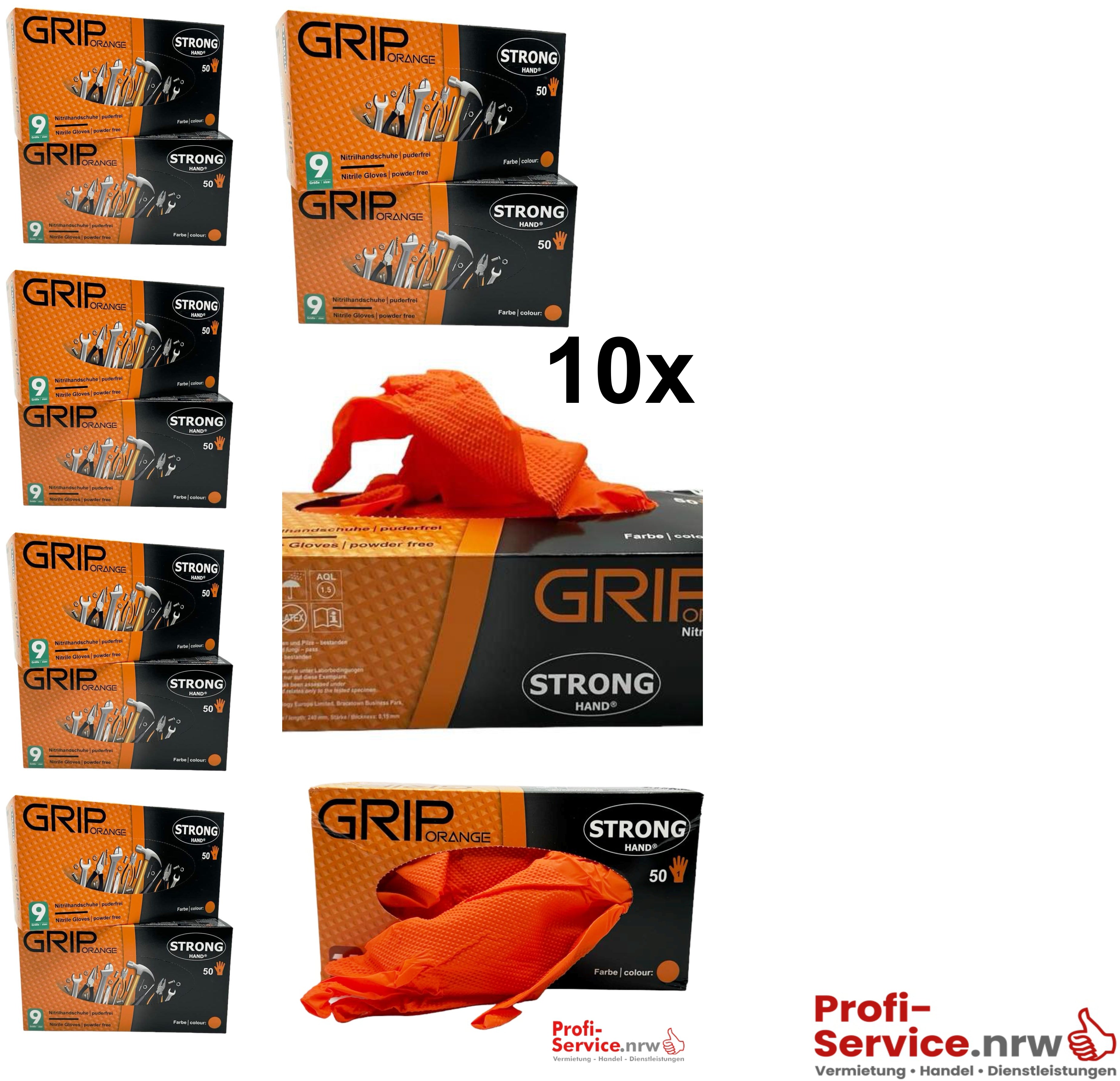 *GRIP ORANGE* STRONGHAND® HANDSCHUHE
